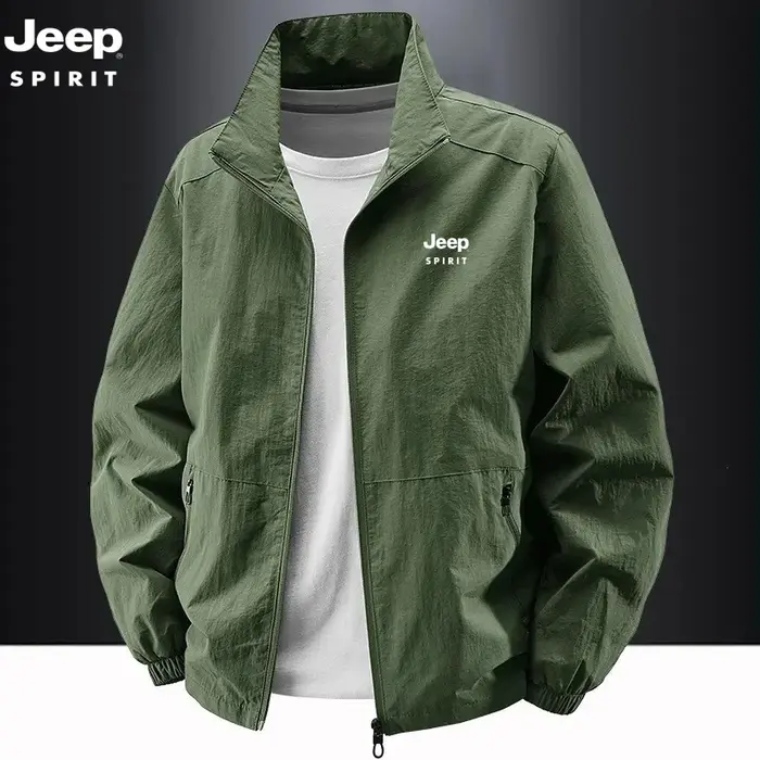 Veste à col montant JEEP Spirit, vêtements de travail décontractés pour le printemps et l'automne, t