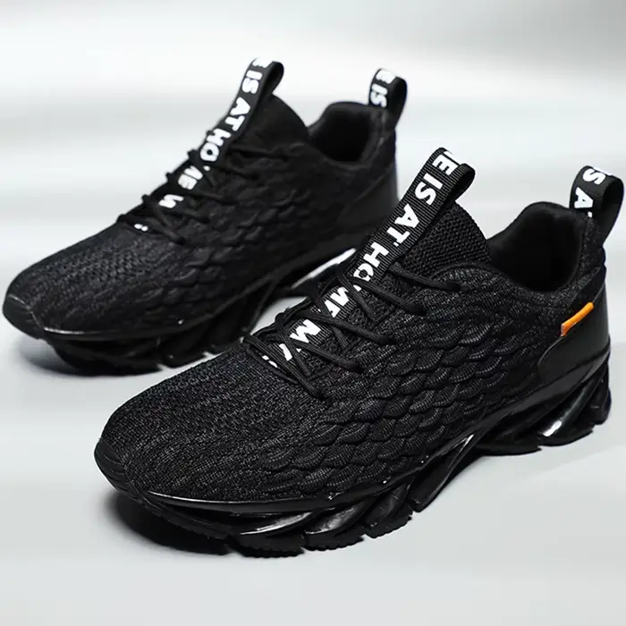Chaussures de course coordonnantes respirantes pour hommes, à la mode, légères, à lacets, résistante
