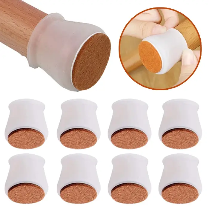 Juste de protection coordonnante pour pieds de meubles, capuchons de pieds de chaise de table, caout