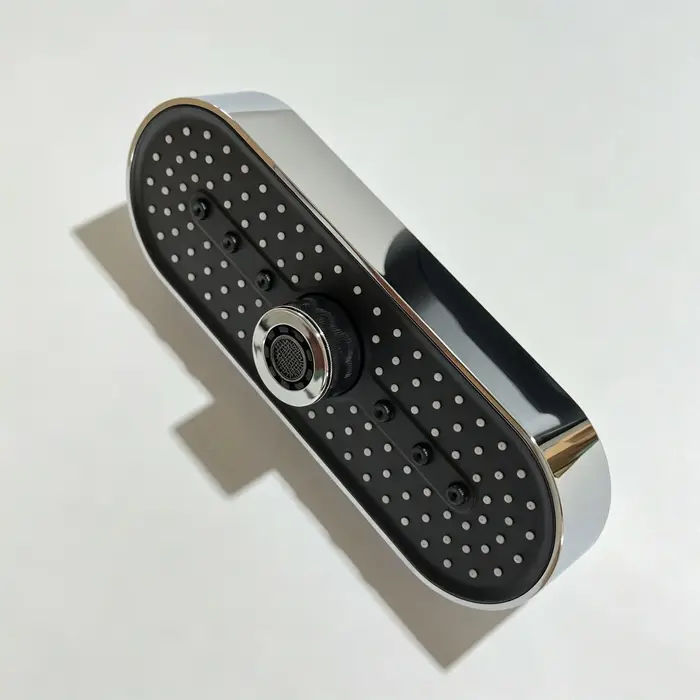 Pommeau de douche suspendu, 3 modes de pulvérisation : pluie et massage, grand panneau, buse facile 