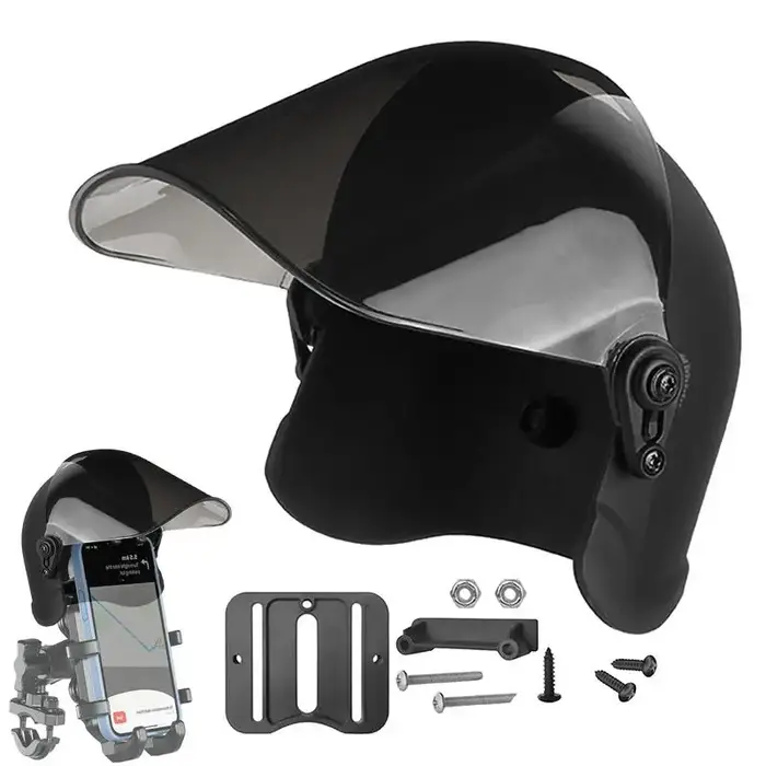 Support de téléphone portable pour moto, pare-soleil, casques de montage, petits casques de téléphon