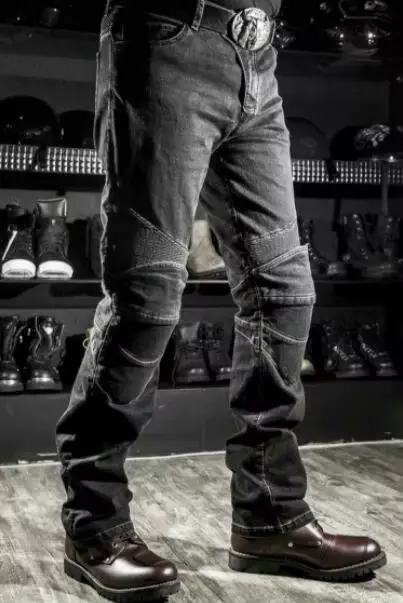 Komine-Jeans de moto pour hommes, jeans de moto pour hommes, équipement de protection, protège-genou