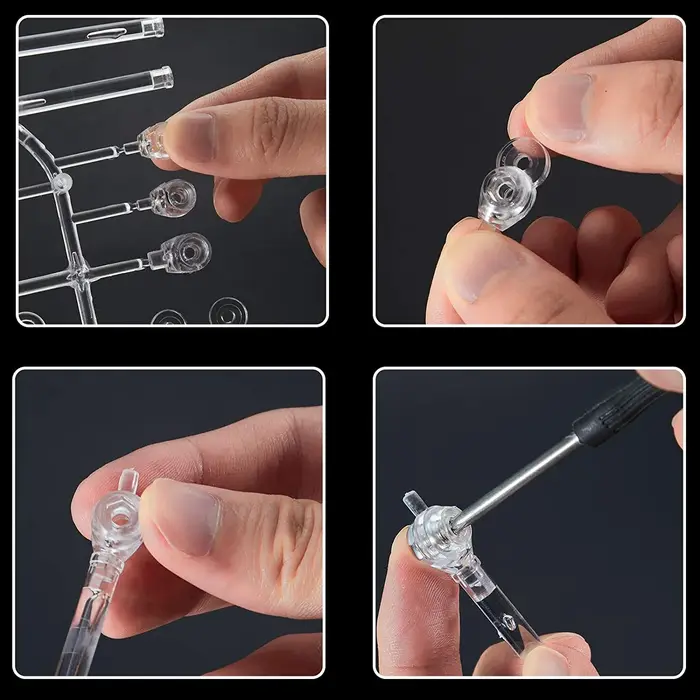 Présentoir de figurines d'action, 9 pièces, Base transparente, Support de modèle de poupée, Compatib