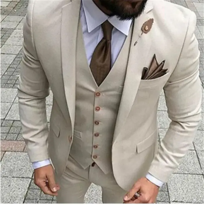 Costumes pour hommes, smoking de bal, coupe cintrée, 3 pièces, costumes de mariage pour marié, Blaze