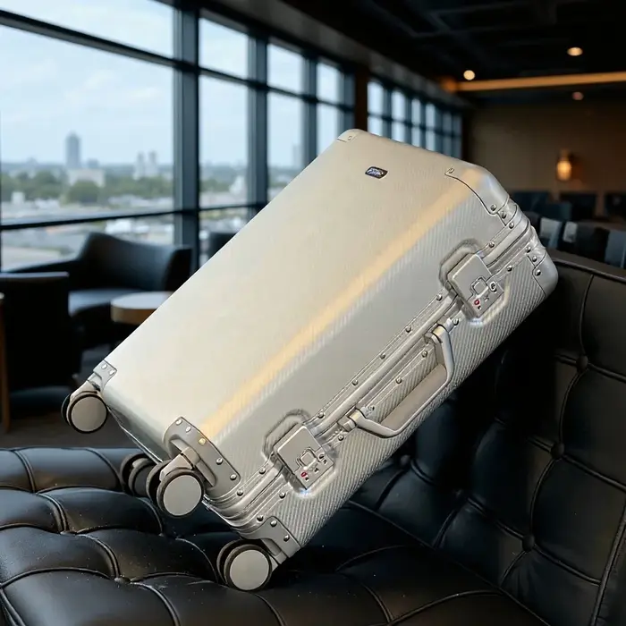Valise de voyage de haute qualité en alliage d'aluminium-magnésium 100%, taille 20/24/26/28, valise 