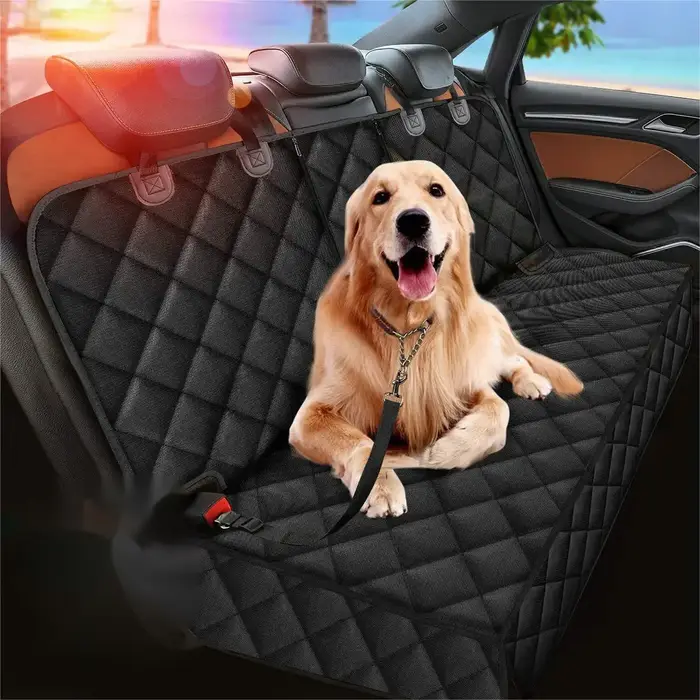 Housse de protection pour siège arrière de voiture pour chien, imperméable, résistante à la saleté, 