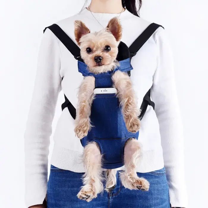 Sac à dos Portable respirant pour chien, sac de transport pour chiots de voyage en plein air pour pe