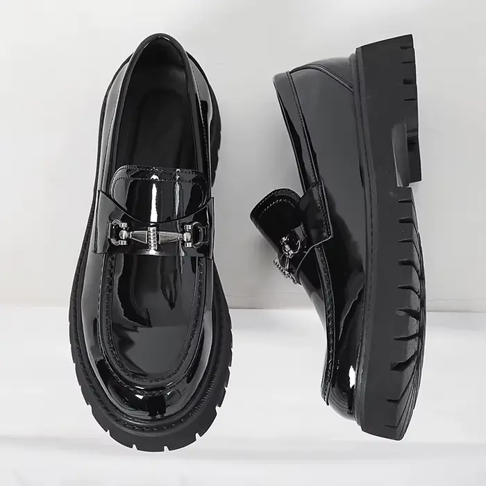 Mocassins en métal de style britannique pour hommes, chaussures de mariage à l'offre elles optiques,