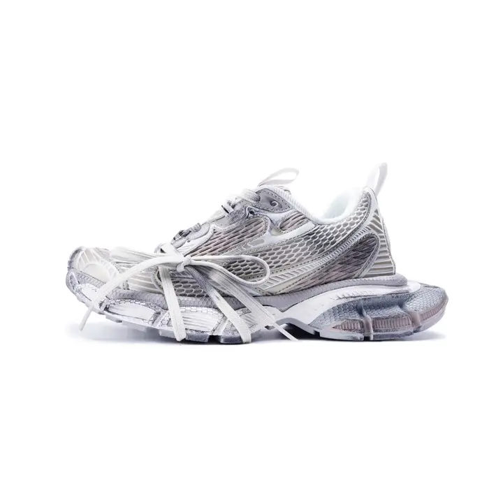 Chaussures de course rétro-futuristes pour l'extérieur, style Mech Vent, à semelle épaisse, pour hom