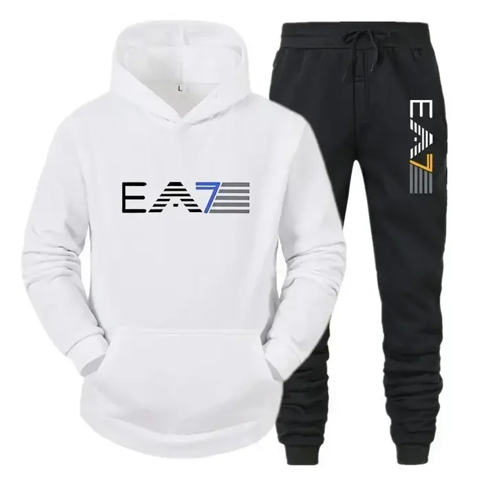 Ensemble de vêtements de sport pour hommes, ensemble deux pièces + pantalon à la mode et décontracté