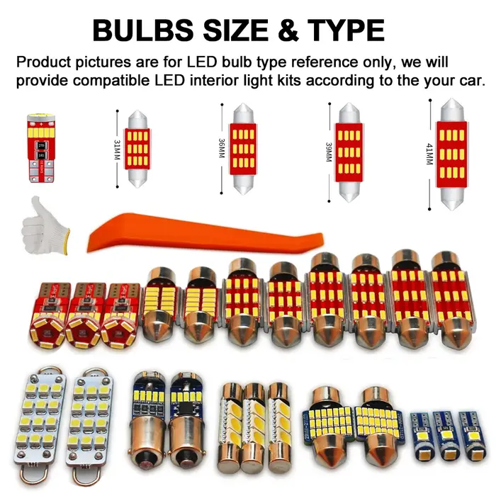 MDNG – ampoules LED Canbus pour porte intérieure, Kit d'éclairage pour Mercedes Benz classe C E S M 