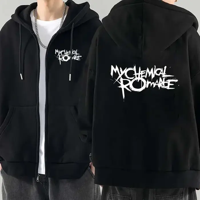 Hommes pulls à capuche de mode veste manteaux ma Romance chimique Mcr Dead sweat à capuche avec ferm