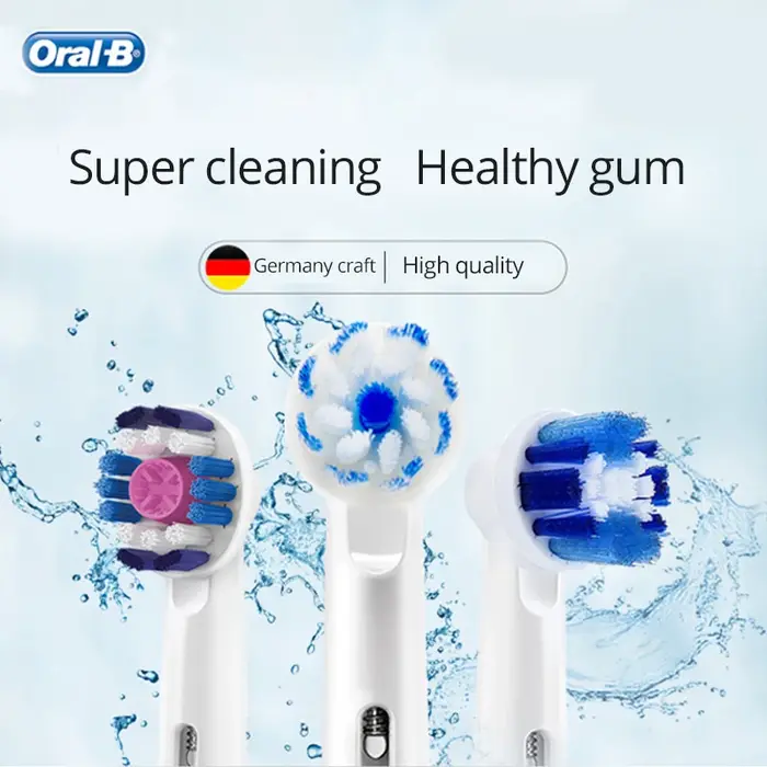 Têtes de brosse de rechange originales Oral B, pour brosse à dents électrique rotative oral-b, vérit