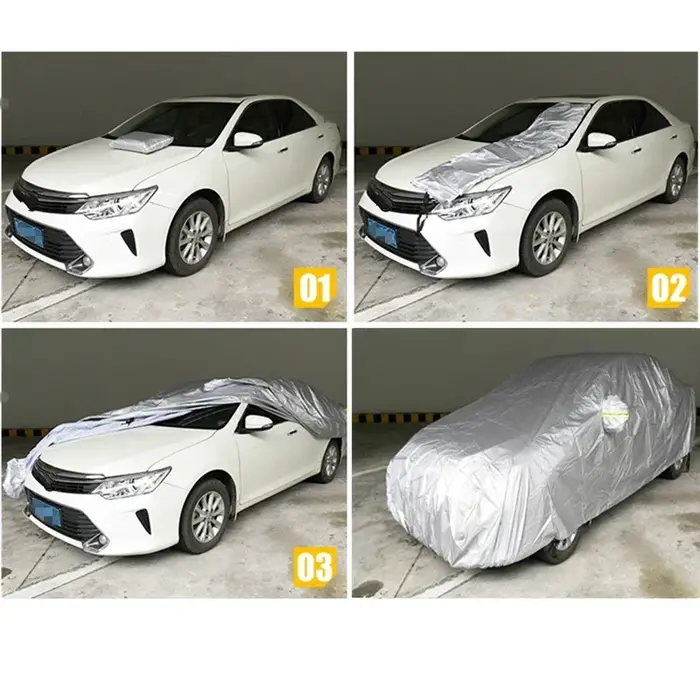Housse de Protection extérieure pour voiture, couverture de neige extérieure complète, pare-soleil, 