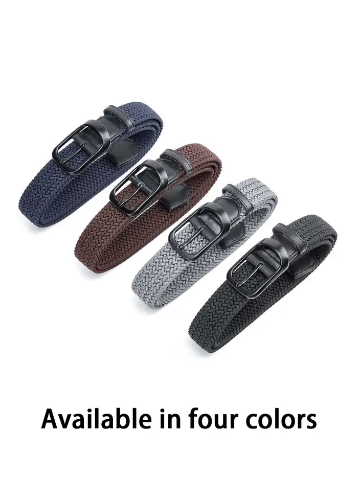 Ceinture de tissage ceinture à la mode pour hommes pour jeunes adultes ceinture de pantalon en toile