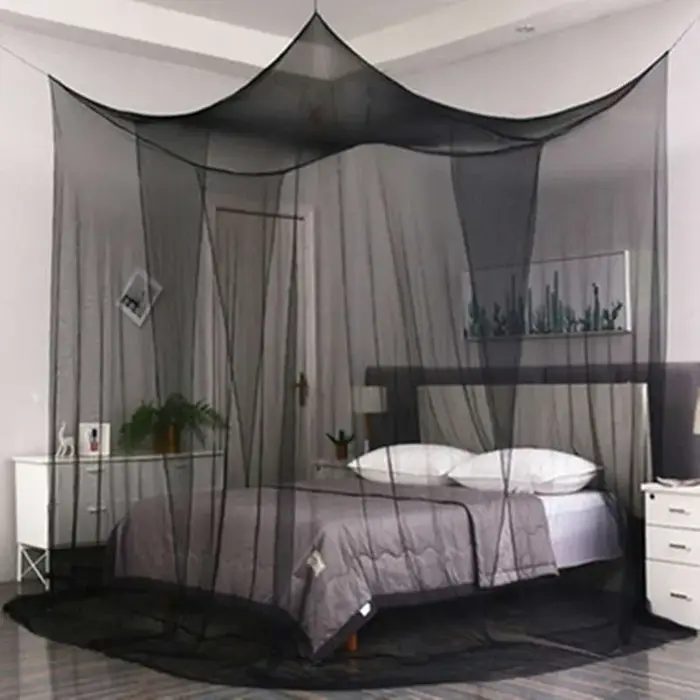 Moustiquaire Sexy Palace quatre portes King/Queen Double taille maison lit simple prévenir les insec