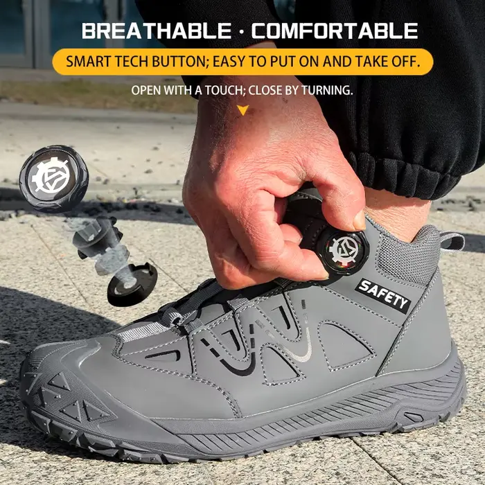 Semelle en caoutchouc, anti-écrasement, anti-perforation, chaussures de sécurité, chaussures de prot