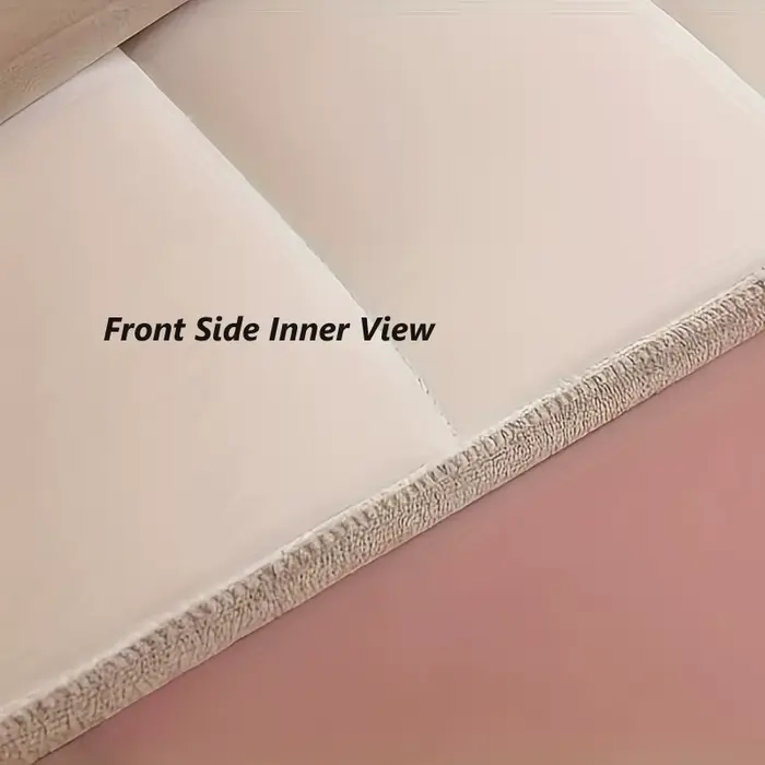 Housse de tête de lit matelassée en peluche courte de haute qualité, couvre-tête de lit de luxe en v