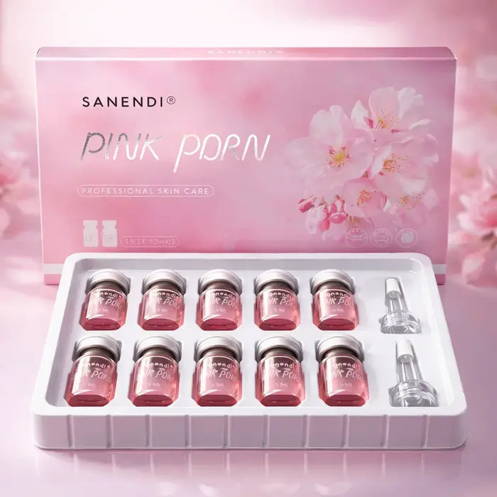Sérum facial Sanendi PDRN Pink Cocktail ADN de saumon pour Dermapen, éclat du visage, acide hyaluron