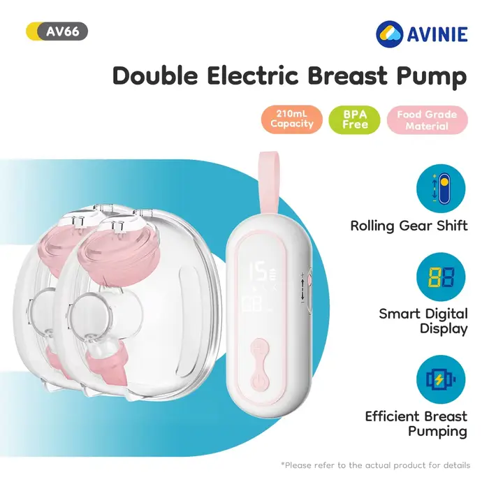 MAMIJOY AV66 tire-lait Portable à faible bruit tire-lait avec 4 Modes 15 niveaux Double tire-lait él