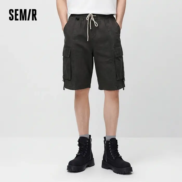 Shorts Homme Semir 2026 Rétro, Style Workwear, Très Amples, Longueur Genou, Décontractés, Tendance S