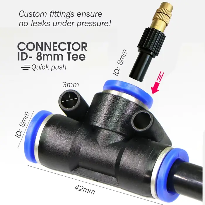 Kit de pulvérisation de pompe auto-amorçante, alimentation électrique 110-220V, pour serre et jardin