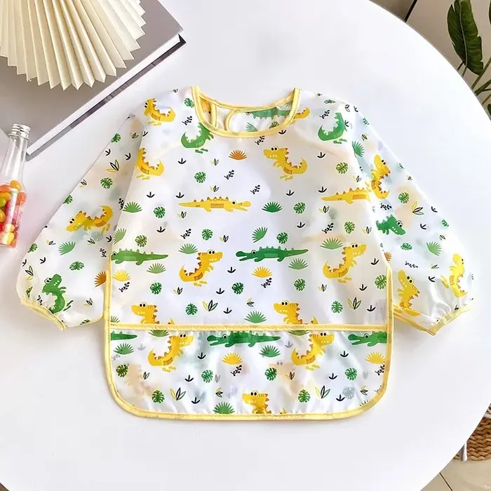 Bavoirs pour bébés de 0 à 3 ans, mignon, coloré, dessin animé, imperméable, pour manger, enfants, de