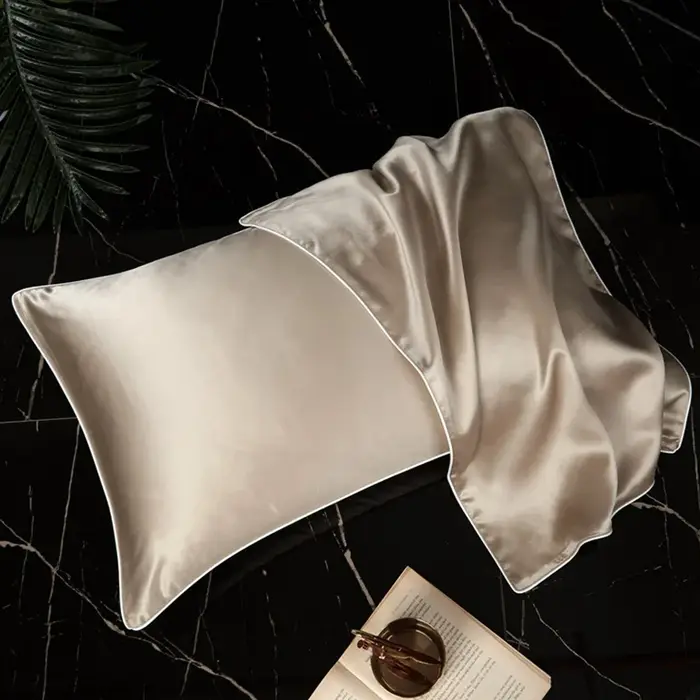 Taie d'oreiller de luxe 22 Momme 6A de qualité supérieure en soie de mûrier 100% pure naturelle avec