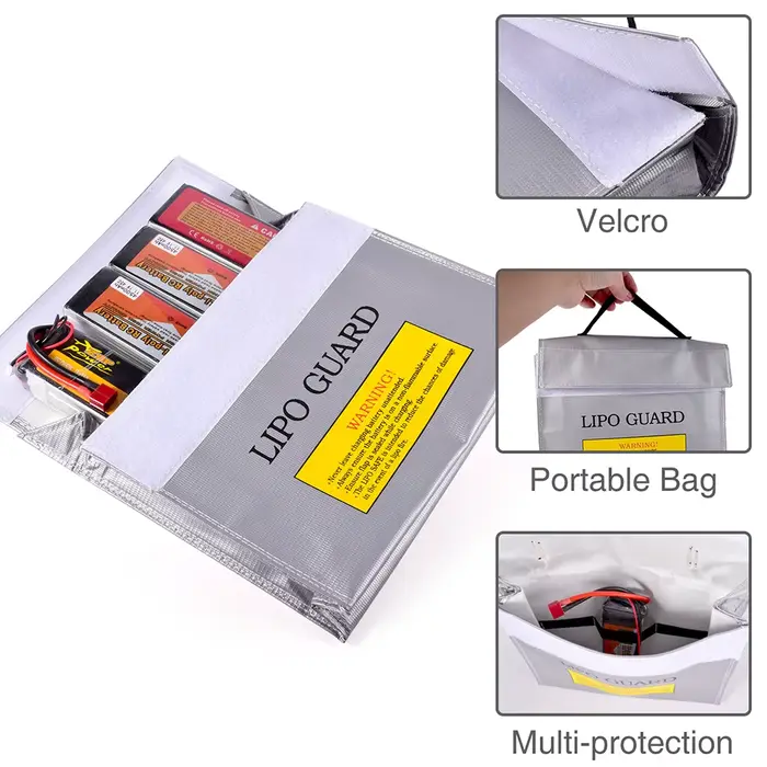 Lipo Guard-Sac de sécurité pour batterie, arrang, pour voiture RC, importateur 24.com, stockage de v