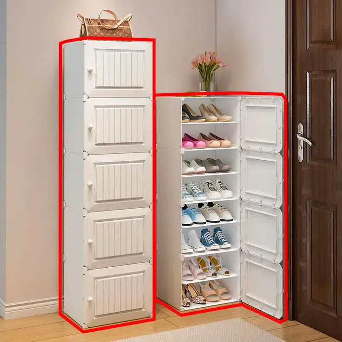 Meubles de maison pliants pour chaussures T1, armoires de salon simples, organisateurs de stockage d