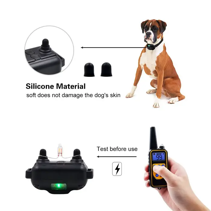 Collier d'entraînement électrique pour chien, collier d'entraînement aux chocs, télécommande électro