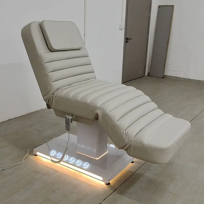 Lit de beauté moderne à 3 moteurs, cosmétique électrique, esthéticienne, Salon de beauté, Spa du vis