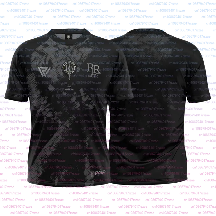 T-shirt à col rond imprimé 3D pour fans de musique PLR, pour hommes et femmes, vêtements de sport re