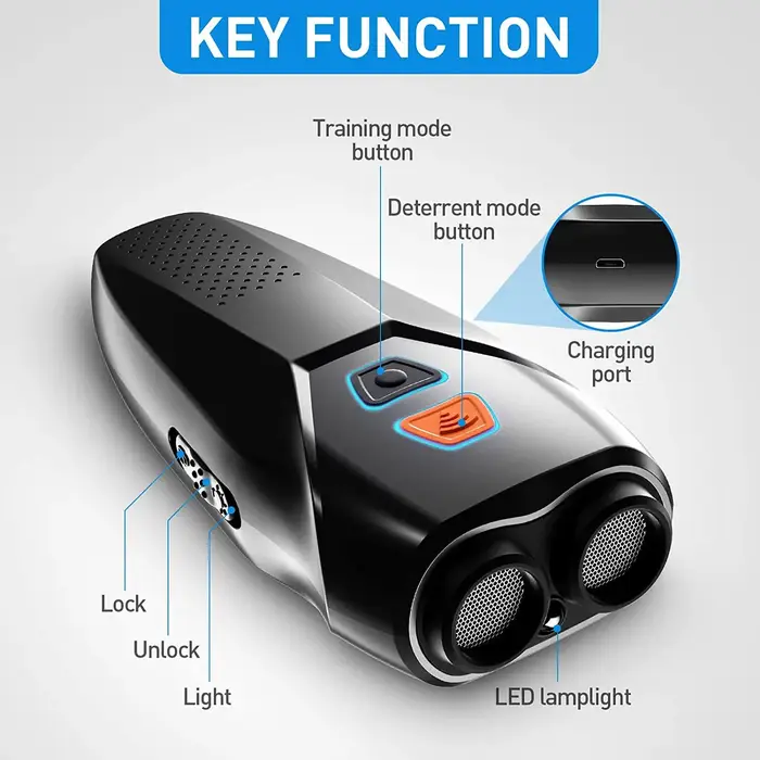 Sifflet à ultrasons pour chiens et touristes, sonde haute puissance, répulsif pour chiens, dissuasif