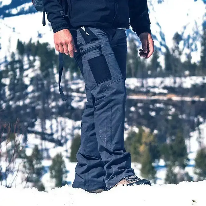 Pantalon de travail résistant à l'usure pour homme, Cargo droit multi-poches, pantalon tactique de J
