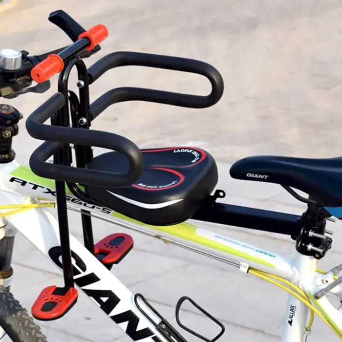 Selle de vélo pour enfants siège de vélo de montagne vélo électrique avant garde de sécurité pour bébé pièces de coussin de manette de vitesse confortable sécurité occasionnelle famille magique