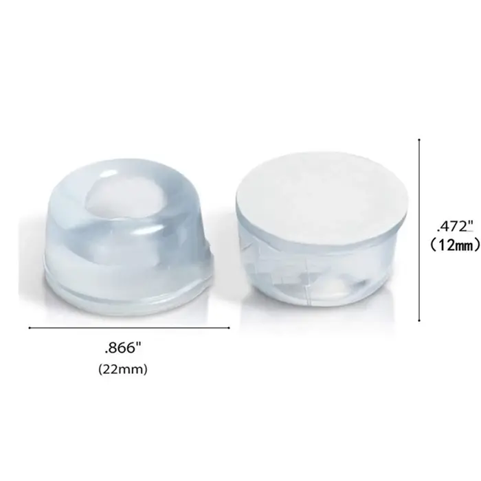 Tampon de protection en PVC transparent, pare-chocs d'amortissement en caoutchouc auto-adhésif, buté