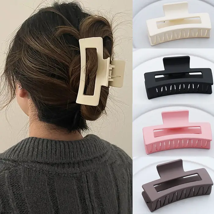 Pinces à cheveux en plastique pour femmes et filles coréennes, couvre-chef, épingle à cheveux de gra