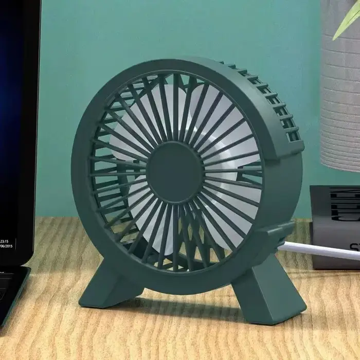 Vie de la batterie ultra silencieuse du petit ventilateur sur le bureau du bureau ; ventilateur enfi