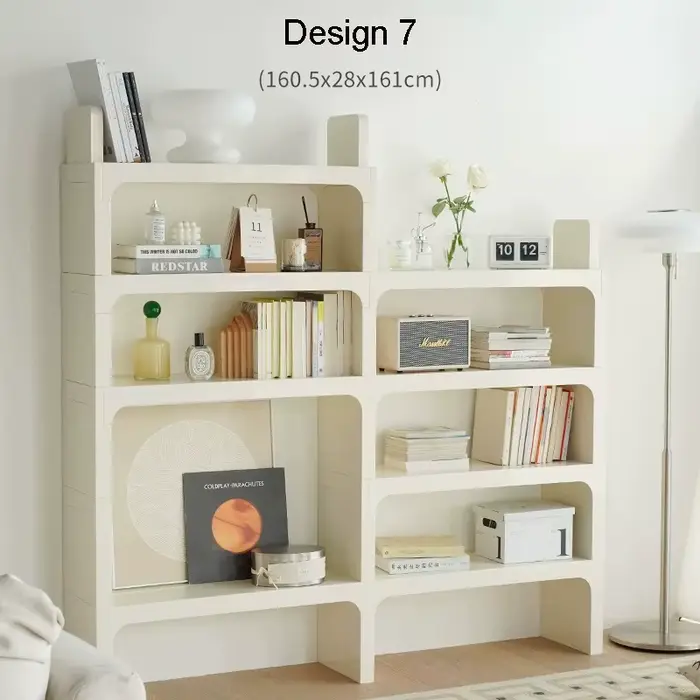 Tech-Étagère de Rangement Modulaire en Plastique ABS, Meuble de Bricolage, Bibliothèque, Taille Pers