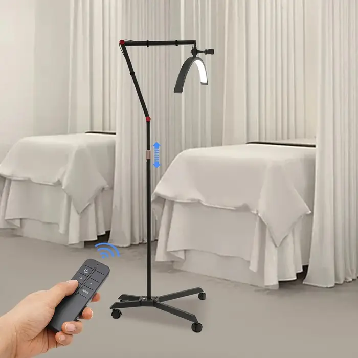 Lampe LED 36W pour extensions de cils, hauteur réglable, 360° °   Lampe à ongles rotative sur roulet