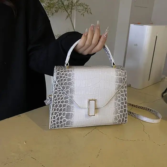Sac messager en cuir d'inspiration vintage pour femme, sac à bandoulière de luxe de créateur, grande