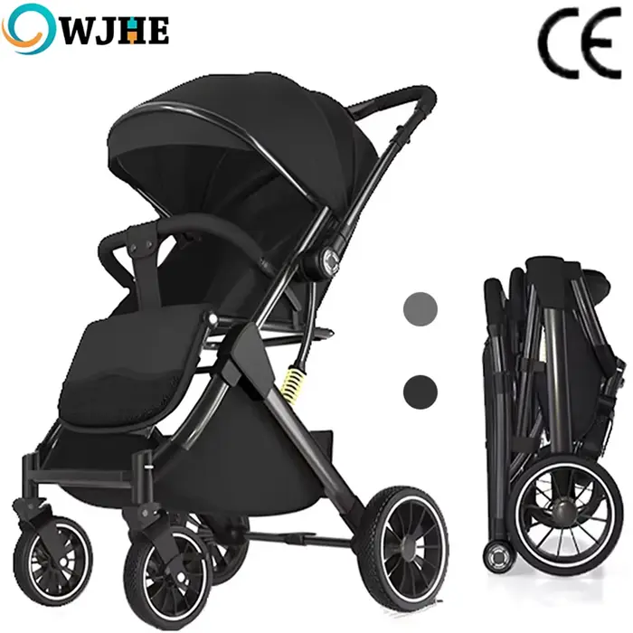 Poussette de luxe OWJHE pour bébé, ultra-légère et portable, avec amortisseurs, idéale pour les nouv