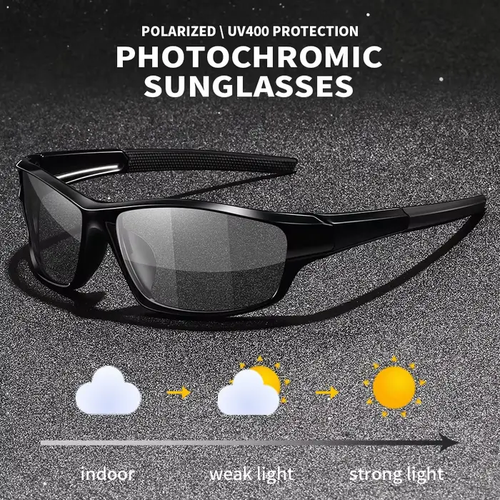 Lunettes de soleil polarisées photochromiques pour hommes et femmes, Vintage, pour pêche, cyclisme, 
