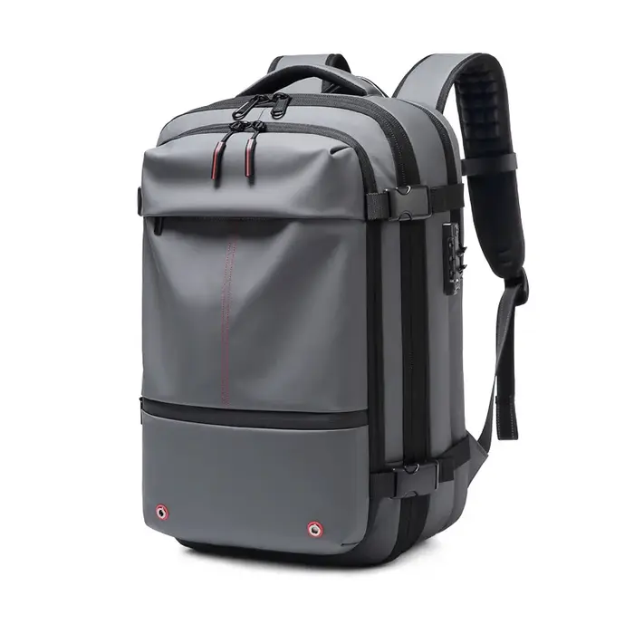 Sac à dos de voyage pour hommes, compression sous vide, pour ordinateur portable 17 pouces, sac à do