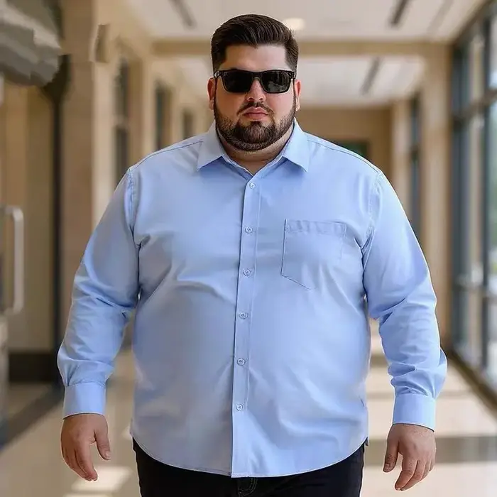 Chemises sociales pour hommes, grande taille 11XL 10XL, manches longues, chemise formelle de travail