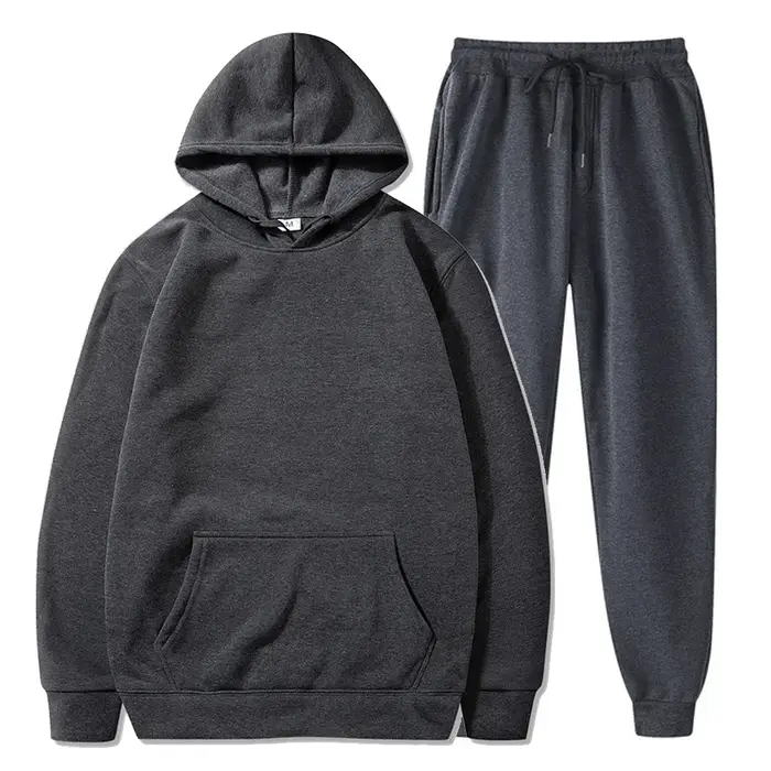 Sweat à capuche en polaire de base et pantalons de survêtement Ensemble hommes survêtement ensemble 