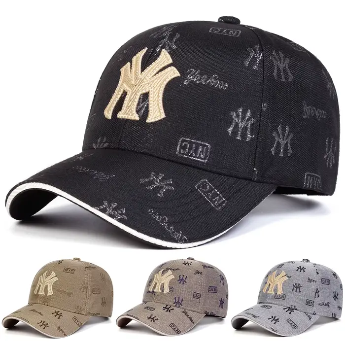 Casquette de Baseball unisexe avec lettres brodées, chapeaux décontractés réglables pour l'extérieur
