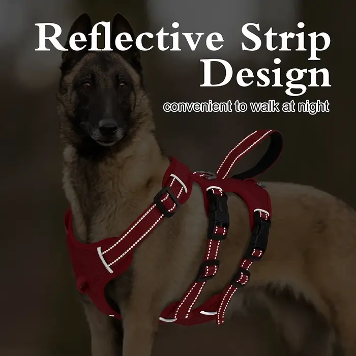 Harnais réfléchissant pour chien, gilet en maille et Nylon pour animaux de compagnie, harnais réglab
