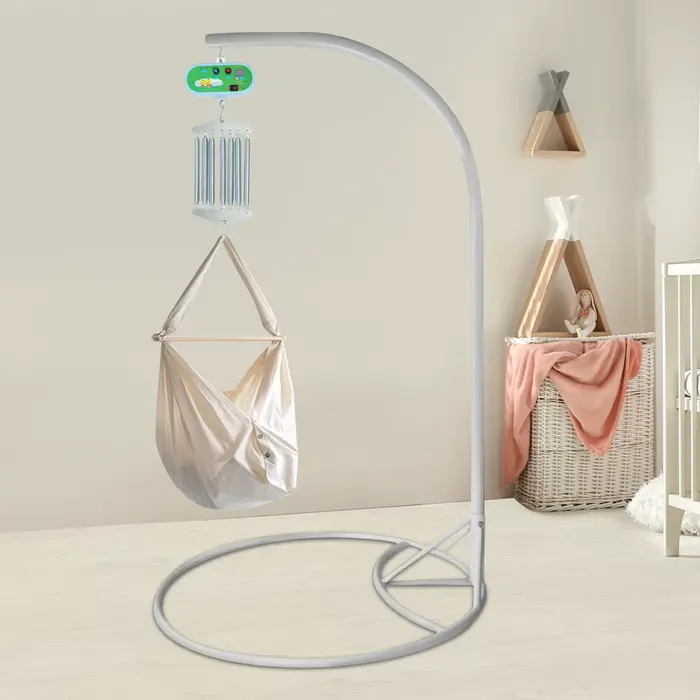Berceau électrique à ressort pour bébé à 7 ressorts, contrôle avec réglages réglables, charge de 20k